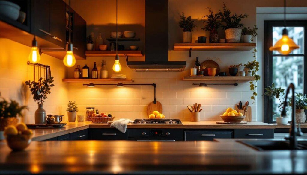 Ce choix d'ampoules transforme votre cuisine en un cocon chaleureux : astuces et conseils pour un éclairage parfait
