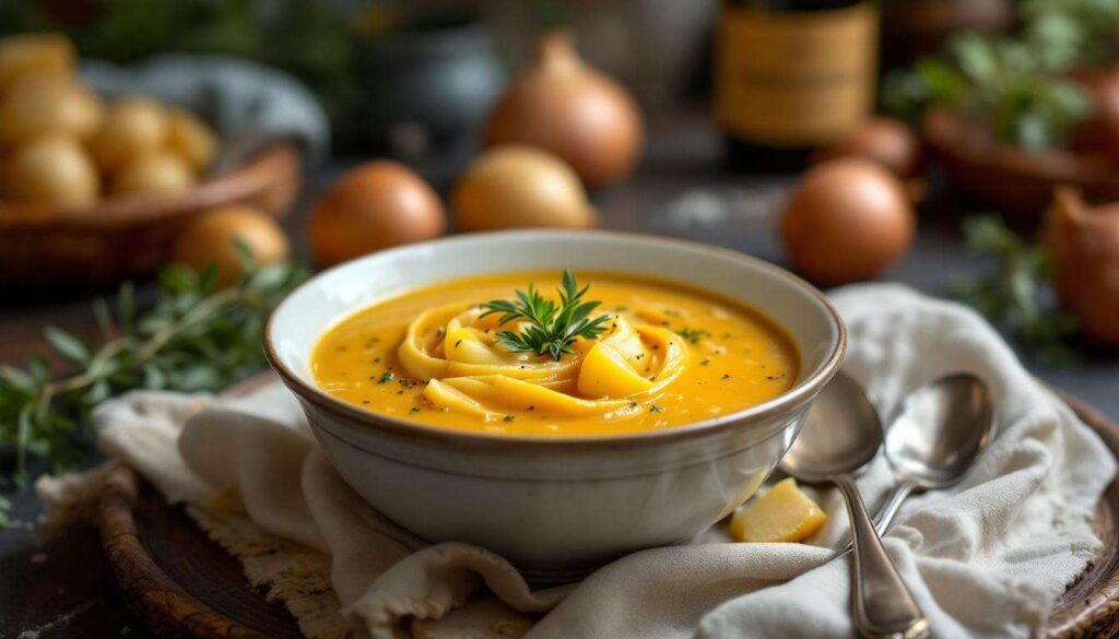 Les pommes de terre façon soupe à l’oignon, la recette 100 % réconfortante