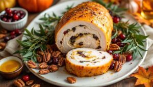 Ce roti de dinde farci façon Thanksgiving va bluffer vos invités… et vous simplifier le jour J !