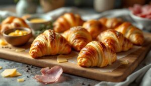 Mini-croissants jambon-gruyère : la recette feuilletée qui dore toujours bien