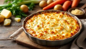 Gratin pommes de terre, poireaux et carottes : fondant, doré et simple à préparer