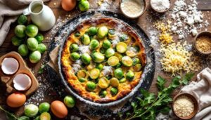 Délicieux clafoutis léger aux choux de Bruxelles : une recette saine et gourmande
