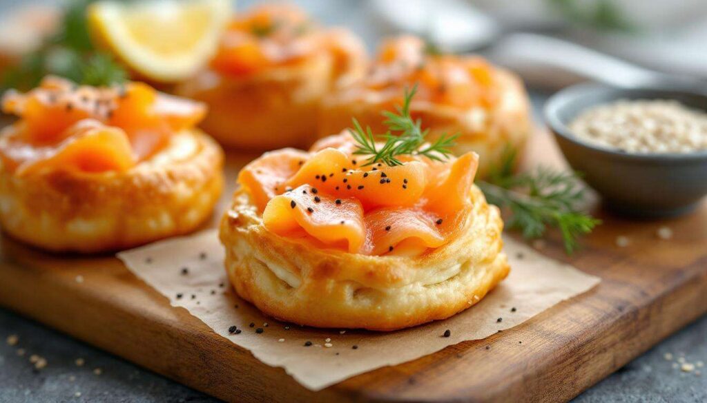 Pâte feuilletée, fromage et saumon : l’apéritif festif vraiment incontournable