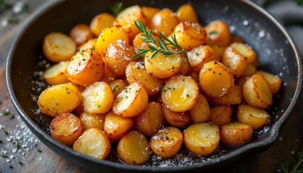 Pommes de terre de Noirmoutier à la poêle : dorées, fondantes, tout simplement
