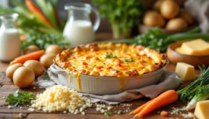 Gratin de pommes de terre, poireaux et carottes : fondant, doré à point et ultra facile à préparer